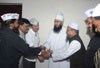 AAM AADMI Party leader Mayank Gandhi meets Moulana Moinuddin Ashraf Asharafi (Moin Miya).
