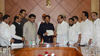 Maharashtra State Congress Leader's  Delegation Meets Governor at Raj Bhavan.
