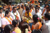 Mahayuti MP.Candidate Arvind Sawant Election Campaign at Byculla. Mahayuti MP.Candidate Arvind Sawant Election Campaign at Byculla.