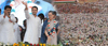 Congress President Smt.Sonia Gandhi and Vice President Rahul Gandhi at Nagpur.