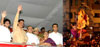 GOVERNOR K.SANKARNARAYANAN , CHIEF MINISTER PRITHVIRAJ CHAVAN & UNION MINISTER FOR STATE MILIND DEORA AT GIRGAON CHOWPATY ON OCCASION OF GANPATI VISHARJAN. GOVERNOR K.SANKARNARAYANAN , CHIEF MINISTER PRITHVIRAJ CHAVAN & UNION MINISTER FOR STATE MILIND DEORA AT GIRGAON CHOWPATY ON OCCASION OF GANPATI VISHARJAN.