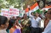 Colaba Assembly Congress Protest Against BMC at Azad Maidan.