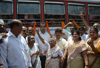 UNION MINISTER OF STATE MILIND DEORA FLAG OFF BEST BUS & INAUGURATE'S WATER CONNECTION AT GEETA NAGAR NR NAVY NAGAR COLABA.