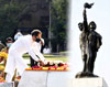 Tribute at Hutatma Chowk by Chief Minister Uddhav Thackarey on occasion of 60th Maharashtra Day & Kamgar Din at Hutatma Chowk Mumbai Fort . Tribute at Hutatma Chowk by Chief Minister Uddhav Thackarey on occasion of 60th Maharashtra Day & Kamgar Din at Hutatma Chowk Mumbai Fort .