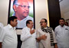 NCP STATE PRESIDENT MADHUKARRAO PICHAD,PWD MINISTER CHAGAN BHUJBAL,HOME MINISTER R.R.PATIL & MEDIA TEAM VISITED NEWLY RENOVATED NCP BHAVAN AT NARIMAN POINT.