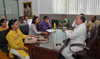 EX.UNION MINISTER & MP.GURUDAS KAMAT AT D.N.NAGAR ANDHERI OFFICE.