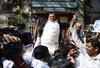 NCP LEADER VIJAY KAMBLE AT INDU MILL DADAR. NCP LEADER VIJAY KAMBLE AT INDU MILL DADAR.