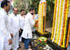 All India Congress Vice President Rahul Gandhi at Bhiwandi Court on his way to airport he met People in Queue outside Banks & ATM at Vakola SBI & Canara Bank.