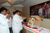 Mumbai Congress Paying Tribute To Former Prime Minister Lal Bahadur Shastri On his Death Anniversary At Rajiv Gandhi Bhavan.