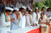 Congress Leader's Homage to Krantiveer's on Occasion of Kranti Din at August Kranti Maidan Gawalia Tank.