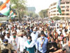 Mumbai Congress Leaders Team Protest Rally at Worli Against Arnab Goswami.