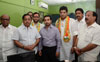 MINISTER NARAYANRAO RANE ON OPENING CEREMONY OF PRATHMESH KOLAMBKAR ELECTION OFFICE AT DADAR.