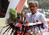 MLA AMIN PATEL ADDRESSING PRESS AT VIDHAN BHAVAN.