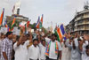 MNS PROTEST AGAINST GAS, PRICE HIKE ISSUE AT TARDEO.