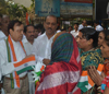 EX.UNION MINISTER & MP.MURLI DEORA ON 63RD REPUBLIC DAY AT MUMBAT CONGRESS RAJIV GANDHI BHAVAN.