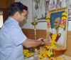 Maharashtra State Congress Paying Tribute to Father of the Nation Mahatma Gandhi on his Death Anniversary at Tilak Bhavan Dadar. Maharashtra State Congress Paying Tribute to Father of the Nation Mahatma Gandhi on his Death Anniversary at Tilak Bhavan Dadar.