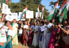 Mumbai Mahila Congress Protest at Azad maidan against USA security on Devyani Khobragade issue.