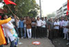 SWABHIMAN SANGHATANA "STREET PLAY ON WATER MAFIA" ON OCCASION SWABHIMAN SANGHATANA PRESIDENT NITESH NARAYANRAO RANE AT DADAR NEAR PLAZA CINEMA.