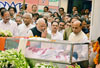 Prime Minister Narendra Modi & BJP Party Senior Leaders Paying Last Respect to BJP Leader Gopinath Munde at New Delhi. Prime Minister Narendra Modi & BJP Party Senior Leaders Paying Last Respect to BJP Leader Gopinath Munde at New Delhi.
