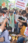 Mumbai Congress President Sanjay Nirupam, has organised NISHEDH MORCHA* at Mumbai University, Kalina.