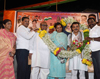 Mumbai Congress Party workers meeting at Dharavi.