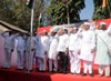 Mumbai Congress Leaders During Celebration the 131th Congress Foundation Day in Mumbai. Mumbai Congress Leaders During Celebration the 131th Congress Foundation Day in Mumbai.