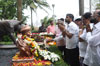 NCP Mumbai President Sachin Ahir Pay Tribute to Lokmanya Tilak on his Death Anniversary at Girgaon Chowpatty.