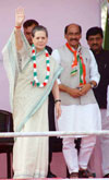 Hon. Congress President Smt. Soniaji Gandhi Rally.
