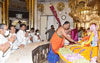 Newly Appointed MPCC President Nana Patole with Team taking Blessing at Siddhivinayak Temple Prabhadevi.