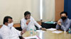 Minister's Ashokrao Chavan, Amit Deshmukh & Vijay Waddetiwar during meeting at Mantralaya.