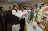 MPCC PRESIDENT MANIKRAO THAKRE PAYING TRIBUTE TO BHARAT RATNA DR.BABASAHEB AMBEDKAR ON HIS BIRTH ANNIVERSARY AT TILAK BHAVAN DADAR.