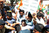 Mumbai Youth Congress Protest against BJP Minister Vinod Tawade at Borivali.