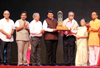 Chief Minister Devendra Fadnavis Felicitate Eminent Marathi Litterateur Bhalchandra Nemade in Mumbai.