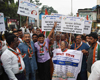 Congress Party Protest Against BJP Govt.Price Hike Policy Near Kurla Station. Congress Party Protest Against BJP Govt.Price Hike Policy Near Kurla Station.