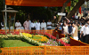 Tribute to Shivsena Supremo Late Balasaheb Thackarey at Smurti Sthal at Shivaji Park by Mumbaikars. Tribute to Shivsena Supremo Late Balasaheb Thackarey at Smurti Sthal at Shivaji Park by Mumbaikars.