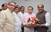 EX.UNION MINISTER & MP.MURLI DEORA ON HIS BIRTHDAY TODAY AT KHETAN BHAVAN.