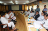 MINISTER NARAYANRAO RANE IN MARATHA AARKSHAN MEETING AT KONKAN BHAVAN BELAPUR NAVI MUMBAI.