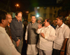 CHIEF MINISTER PRITHVIRAJ CHAVAN VISIT AT THE SPOT WERE BUILDING COLLAPSED AT DOCKYARD.