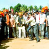 Yuva Leader Nitesh Narayanrao Rane with cine stars Shreyas Talpade to inaugurate cricket tournament in Kankavli.