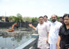 MRCC President Sanjay Nirupam & Opposition Leader Devendra (Bala) Ambekar Pre Monsoon visit to see the Cleaning of Nala's in Mumbai. MRCC President Sanjay Nirupam & Opposition Leader Devendra (Bala) Ambekar Pre Monsoon visit to see the Cleaning of Nala's in Mumbai.
