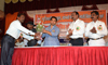 SWABHIMAAN SANGHATANA PRESIDENT NITESH NARAYAN RANE AT KALACHOWKY IN GET TOGETHER FUNCTION.
