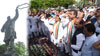 Maharashtra State Congress & Mumbai Congress Leader's Paying Homage to Bharat Ratna Late.Prime Minister Rajiv Gandhi on his 72nd Birth Anniversary at Cooperage Maidan.