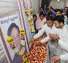 Condolence Meeting Paying Tribute to Former President of India,Bharat Ratna Dr.A.P.J.Abdul Kalam & Former Governor R.S.Gavai by Maharashtra State Youth Congress & MRCC at Rajiv Gandhi Bhavan.