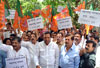 BJP Protest against LBT at Vidhan Bhavan during ongoing Monsoon Assembly Session.