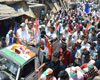 176-Bandra(E) Assembly Constituency Congress-NCP Candidate Narayanrao Rane Rally at Gyaneshwar Nagar Bandra.