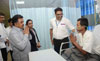 MRCC President Sanjay Nirupam visit Shatabdi Hospital to Know How about Leptospirosis Pateints.