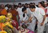 Tribute to Bharat Ratna Dr.Babasaheb Ambedkar on his Mahaparinirvan Din at Chaitya Bhoomi Dadar in Mumbai.