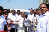 PWD & TOURISM MINISTER CHAGAN BHUJBAL ON HIS 65th BIRTHDAY CELEBRATED IN MUMBAI AT RAMTEK BUNGALOW.