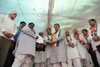 Newly Appointed MRCC President Sanjay Nirupam Take Charge at Azad Maidan.