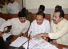 Launch of NCP Youth Congress Website by NCP Leader Ajit Pawar at NCP Bhavan.
